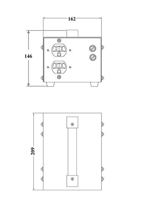 Medical Grade Isolation Power Transformer 6.38 Inch - Image 2