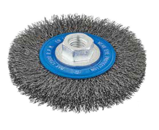Tanis 4-1/2" Carbon Steel Wheel Brush - Image 1