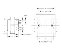 PC Mount Split Packâ¢ Power Transformers - Dual Secondary Configuration