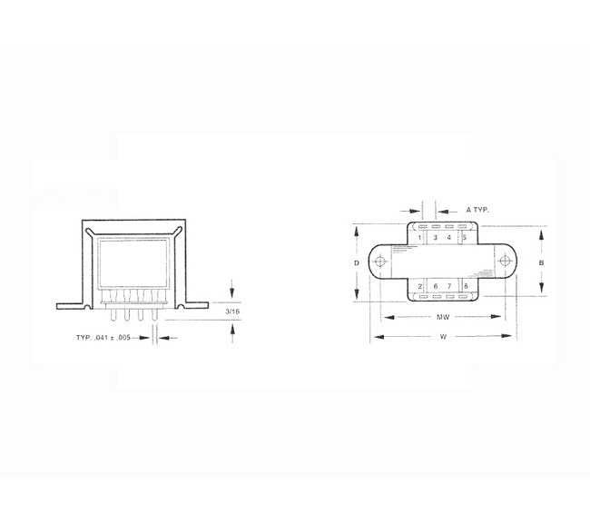 High-Efficiency Triple Output PC Mount Power Transformer - Image 2