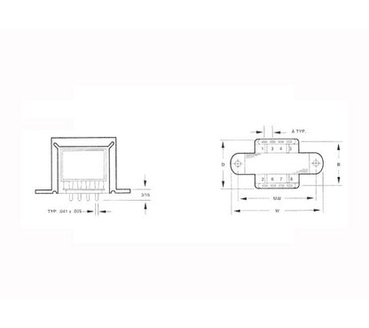 High-Efficiency Triple Output PC Mount Power Transformer - Image 2