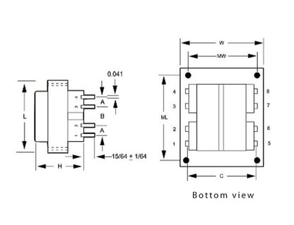 Split Packâ¢ PC Mount Class 2/3 Power Transformers - Image 2