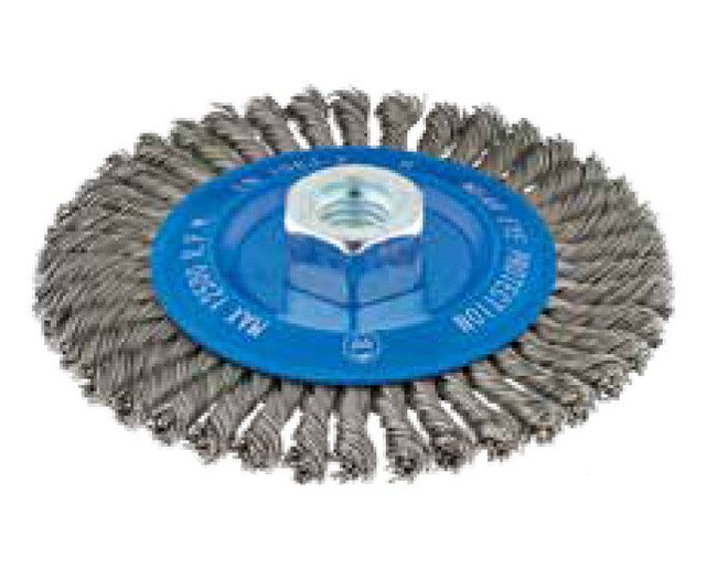 Tanis® 6-Inch Carbon Steel Stringer Bead Twisted Knot Brush - Image 1