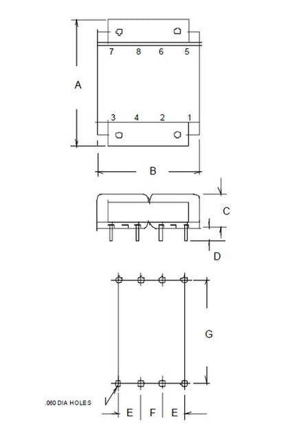 UL Recognized PC Mount Flat Pack Power Transformers - Image 2