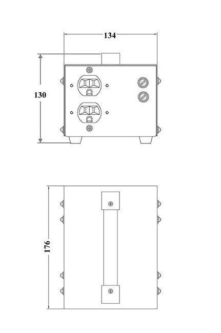 Medical Grade Isolation Power Transformer - 5.28 inch Length - Image 2