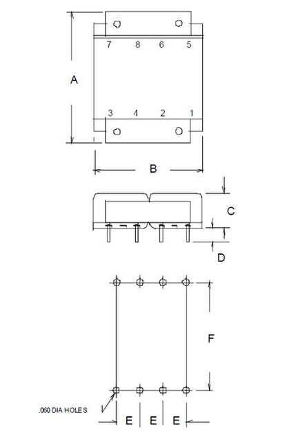 PC Mount Flat Pack Power Transformers - FP56-45 - Image 2