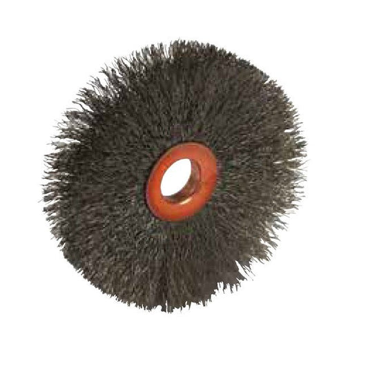 Tanis® 3 Inch Stainless Steel Copper Center Crimped Wire Wheel Brush - Image 1