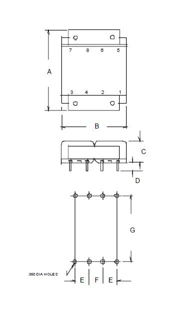 Flat Pack Power Transformers - High Efficiency PC Mount - Image 2