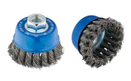 Tanis® 2-3/4" Carbon Steel Twisted Knot Cup Brush - Image 1