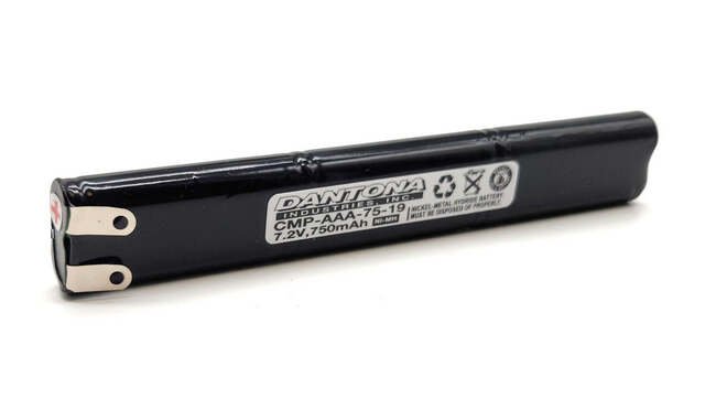 7.2V 750mAh NiCD/NiMH Battery Pack with Solder Tabs - 6 AAA Cells - Image 1