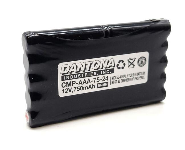 12V 750mAh NICD/NIMH Battery Pack with Solder Tabs - Image 1