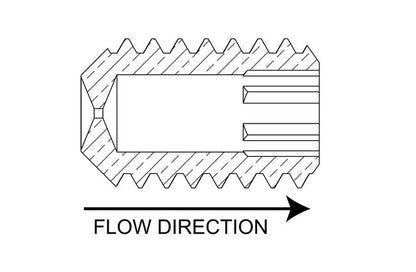 Precision Inch Threaded Orifice Inserts Pack - 5/16-18 UNC, 316 SS - Image 3