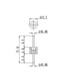 JCC One Pin Plugs for PCB Connectors - Image 1