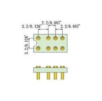 JCC G6J2PY Series SMT Relay Socket - 8 Pin, 3.2mm Spacing