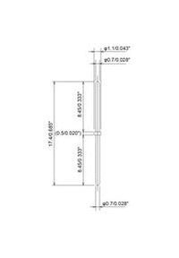 JCC 1.1mm Spacer Pin for PCB Connectors