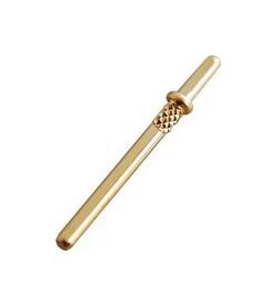 0.85mm Round Terminals - JCC Phosphor Bronze Gold (Au) Flash - Image 1