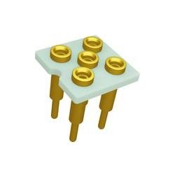 JCC FSE1A Series Solder Dip Relay Socket - 2.54mm Spacing, 5 Pin - Image 1