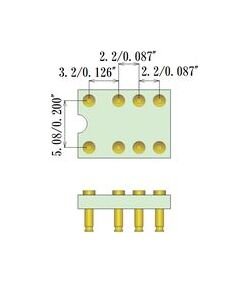 JCC G6K2PY Series SMT Relay Socket, 8 Pin, 5.08mm Spacing - Image 1