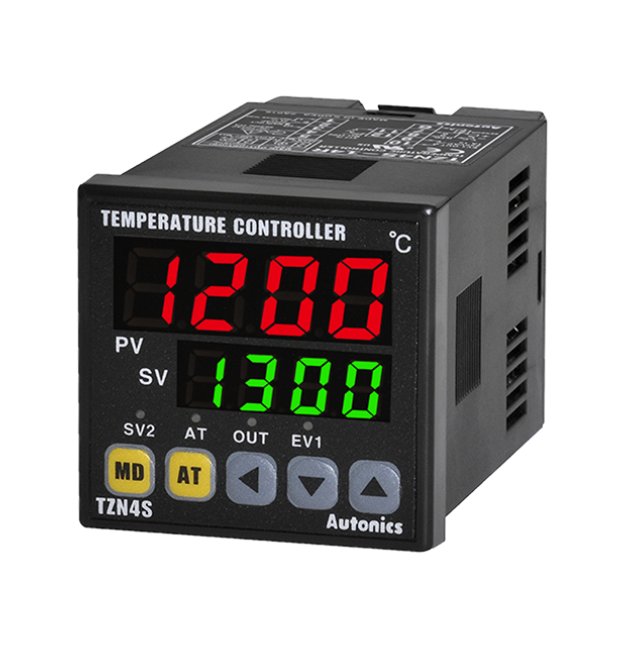Autonics USA 100-240V AC Temp Controller - PID Digital 1/16 DIN SSR 1 Alarm Out - Image 1