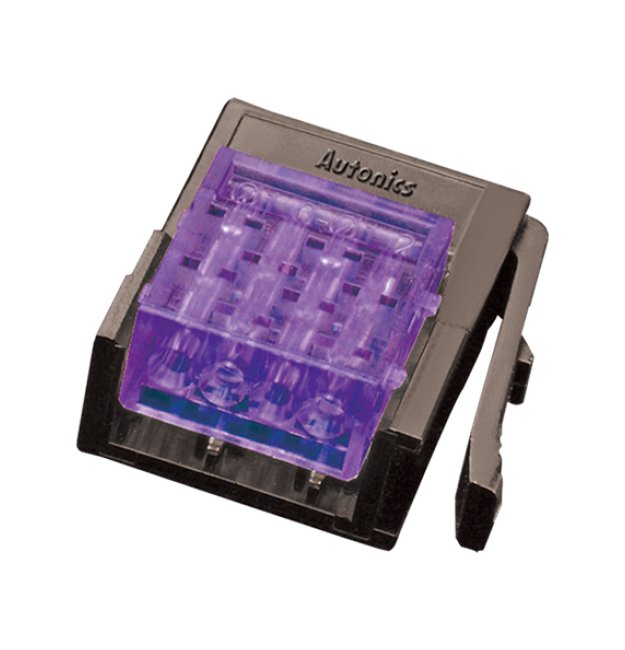 Violet 4-Pin Wire Mount Plug Connector - Image 1