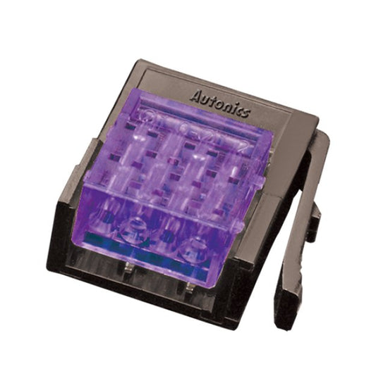 Violet 4-Pin Wire Mount Plug Connector - Image 1