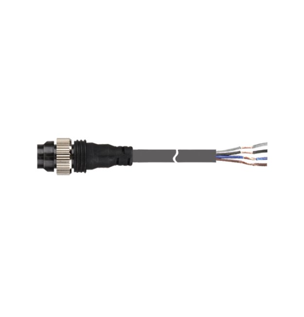M12 Male Straight Connector Cable - Image 1