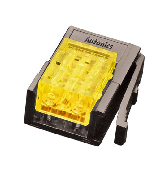 Yellow 3-Pin Wire Mount Plug Connector - Image 1