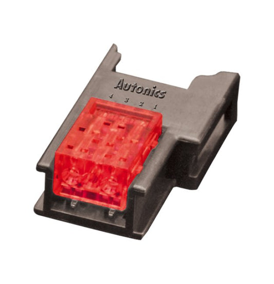 Red 3-Pin Wire Mount Socket Connector - Image 1