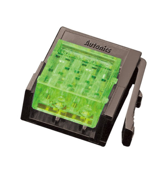 Yellow-Green 4-Pin Wire Mount Plug Connector - Image 1