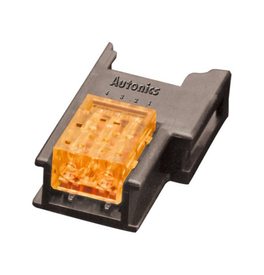 3-Pin Orange Wire Mount Socket Connector - Image 1