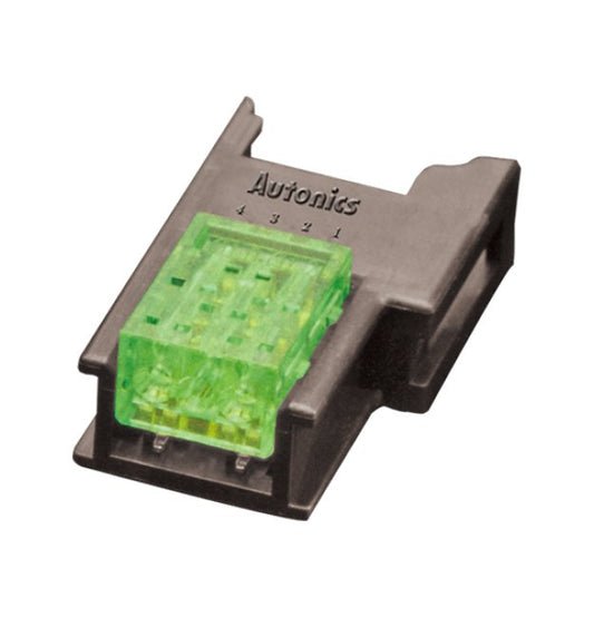 Yellow-Green 3-Pin Wire Mount Socket Connector - Image 1