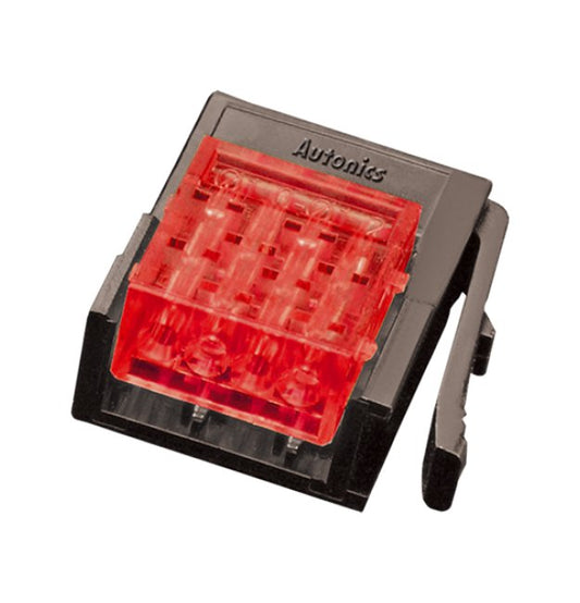 Red 4-Pin Wire Mount Plug Connector - Image 1