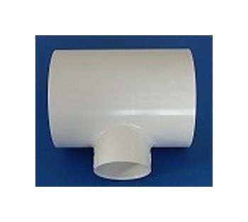 FlexPVC 3 x 3 x 1.5 Inch PVC Reducing Tee Fitting - Image 1