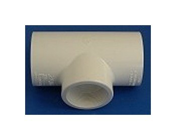 2.5 x 2.5 x 2 Inch FPT PVC Reducing Tee Fitting - Image 1