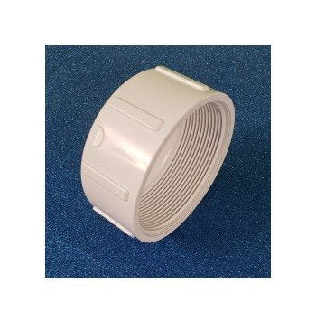 FlexPVC® 6 Inch PVC Cap Fitting, Sch 40, Female NPT - Image 1