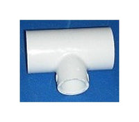 USA-Made PVC Reducing Tee Fitting, 1-1/4 x 1-1/4 x 3/4 in