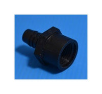 FlexPVC® 1/2 Inch PVC Barb Adapter Fitting, Black