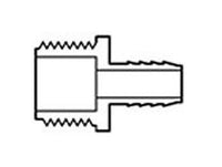 FlexPVC 2 Inch MPT x 2.5 Inch PVC Industrial Barb/Insert Fitting