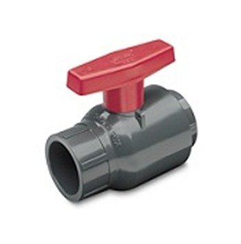SPEARS 2 Inch White PVC Ball Valve - Image 1