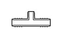 FlexPVC 1 Inch PVC Barb Tee Fitting