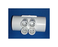 FlexPVC® 1.5" Slip Socket and 3/4" Barb PVC Manifold