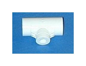 DURA Heavy-Duty PVC Nozzle Tee Fitting 1/2" x 1/2" x 1/8" FNPT - Image 1