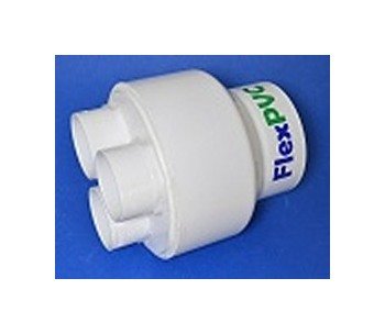 FlexPVC 3 Inch Input, 2 Inch Output 3-Port PVC Distribution Wye - Image 1