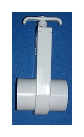 FlexPVC 2-Inch Spigot x 2-Inch Spigot PVC Gate Valve - Image 1
