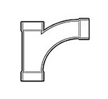 6 Inch PVC DWV Tee Fitting - Image 1