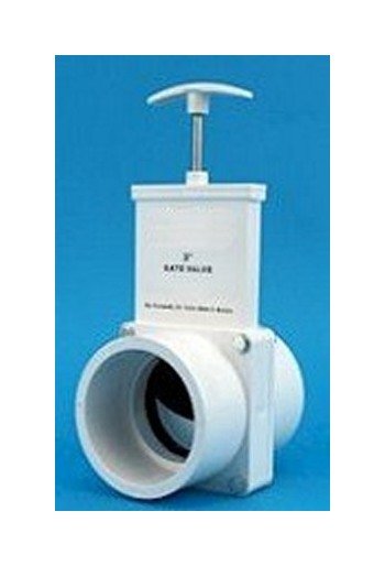 3x3 PVC Slip Connection Gate Valve - Image 1
