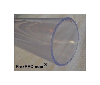 1/8 Inch Schedule 40 NSF Clear/Blue PVC Pipe - Image 1
