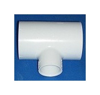 FlexPVC® 2 x 2 x 1 Inch PVC Reducing Tee Fitting - Image 1
