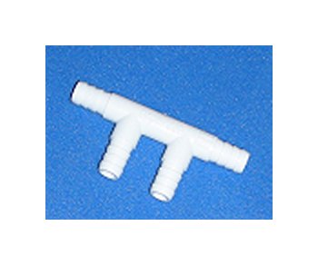 FlexPVC 4-3/8 Inch PVC Barb Tee Fitting - Image 1