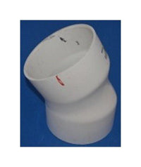 6-Inch 30-Degree PVC Elbow